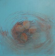 Five Eggs in Blue [SOLD]